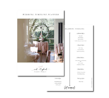 Your Wedding Planning Timeline